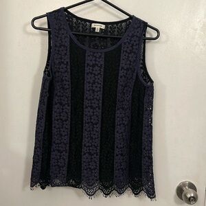 Max Studio Floral Lace Top